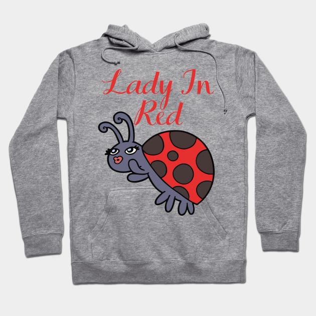 Cute Ladybug Insect - Lady In Red Hoodie by Animal Specials